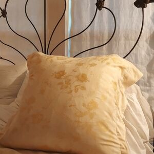 Vintage Paper White Brand Euro Shams, set of 2, Romantic Feminine Summer Cottage